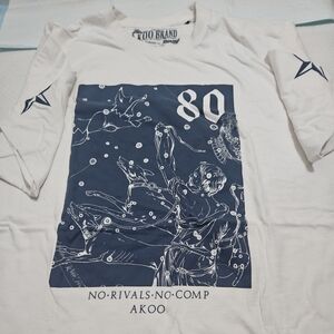 A.K.O.O Mens Graphic T-shirt King Of Oneself White and Blue Graphic Tee 3XL